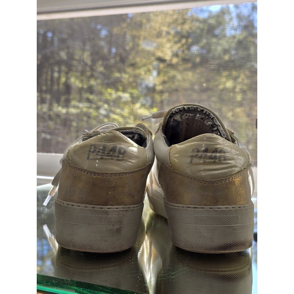 P448 Women's Sneakers Size Euro 38 US 7.5-8 White Low Top - Picture 6 of 8